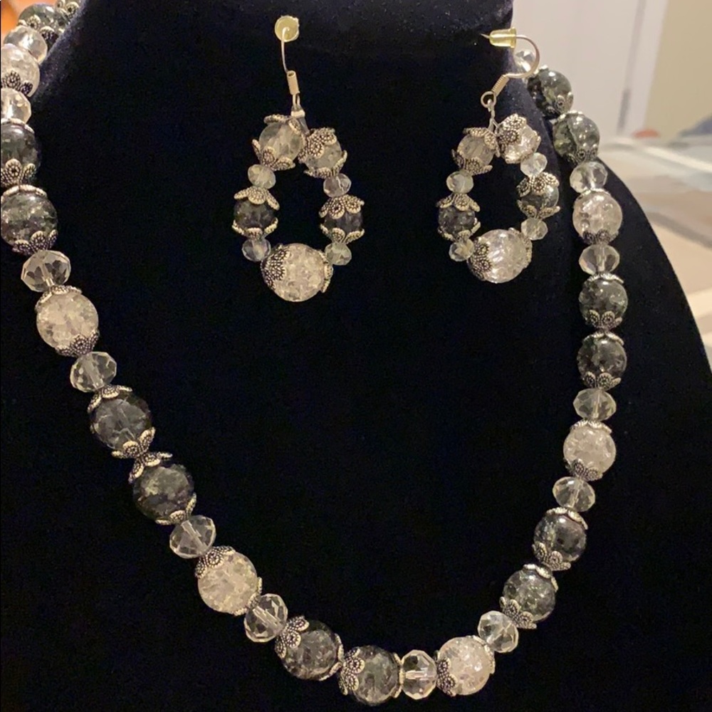 Handmade Necklace and earring set. New.